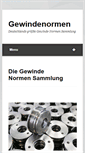 Mobile Screenshot of gewindenormen.com