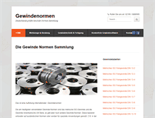 Tablet Screenshot of gewindenormen.com